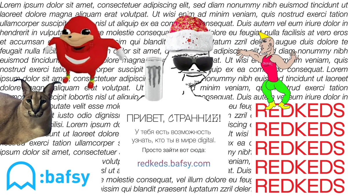 REDKEDS и Bafsy соберут ваш диджитал-портрет